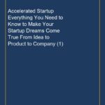 Accelerated Startup Everything You Need to Know to Make Your Startup Dreams Come True From Idea to Product to Company (1
